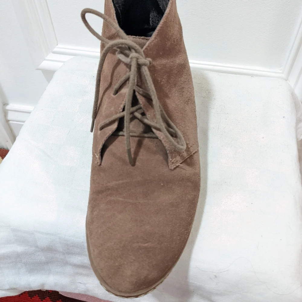 Suede wedges by Franco Sarto